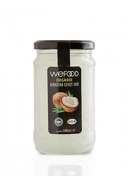 Wefood Organik Hindistan Cevizi Yağı 300 ml (Soğuk Sıkım)